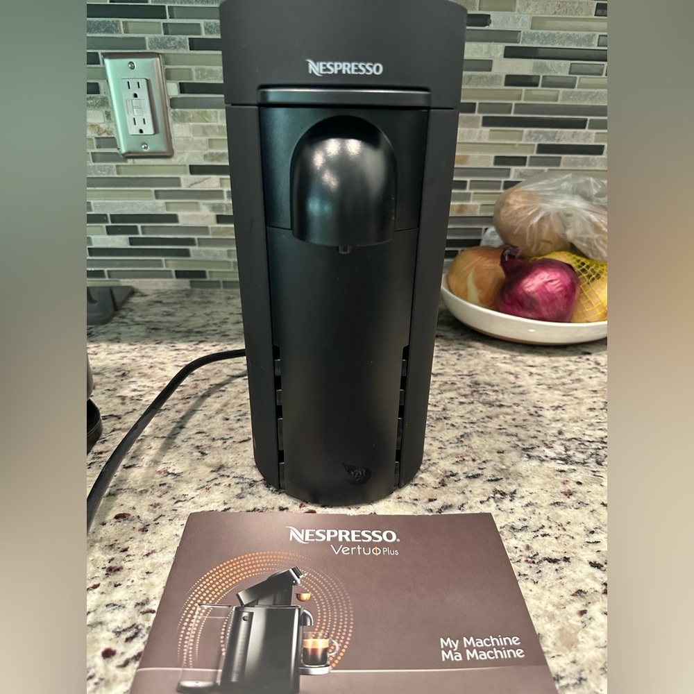 Nespresso Vertuo Plus Coffee Maker & Espresso Machine - Matte Black